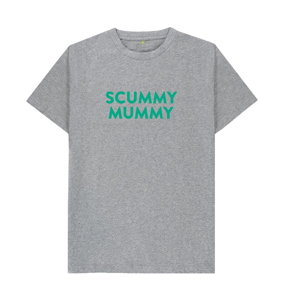 Athletic Grey Turquoise SCUMMY MUMMY T-Shirt