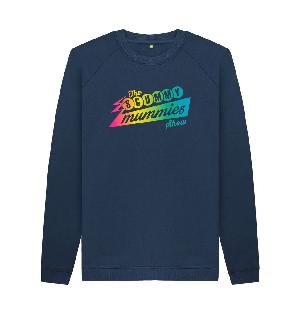 Navy Blue Rainbow SCUMMY MUMMIES Show Sweatshirt