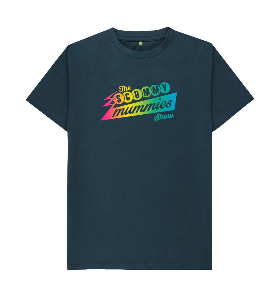 Denim Blue Rainbow SCUMMY MUMMIES Show T-shirt
