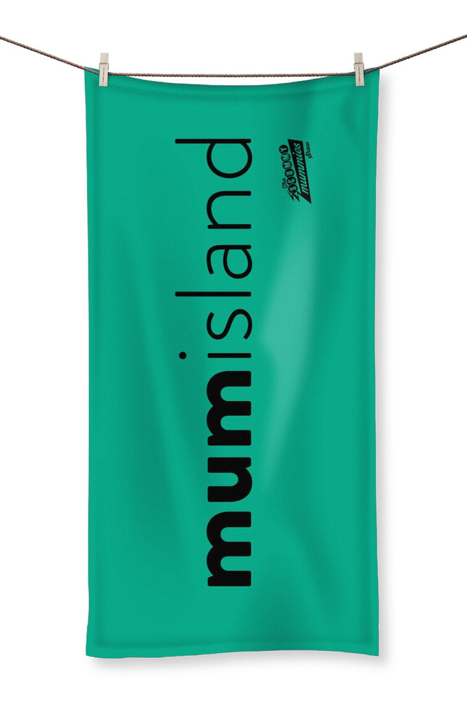 Turquoise Mum Island Beach Towel