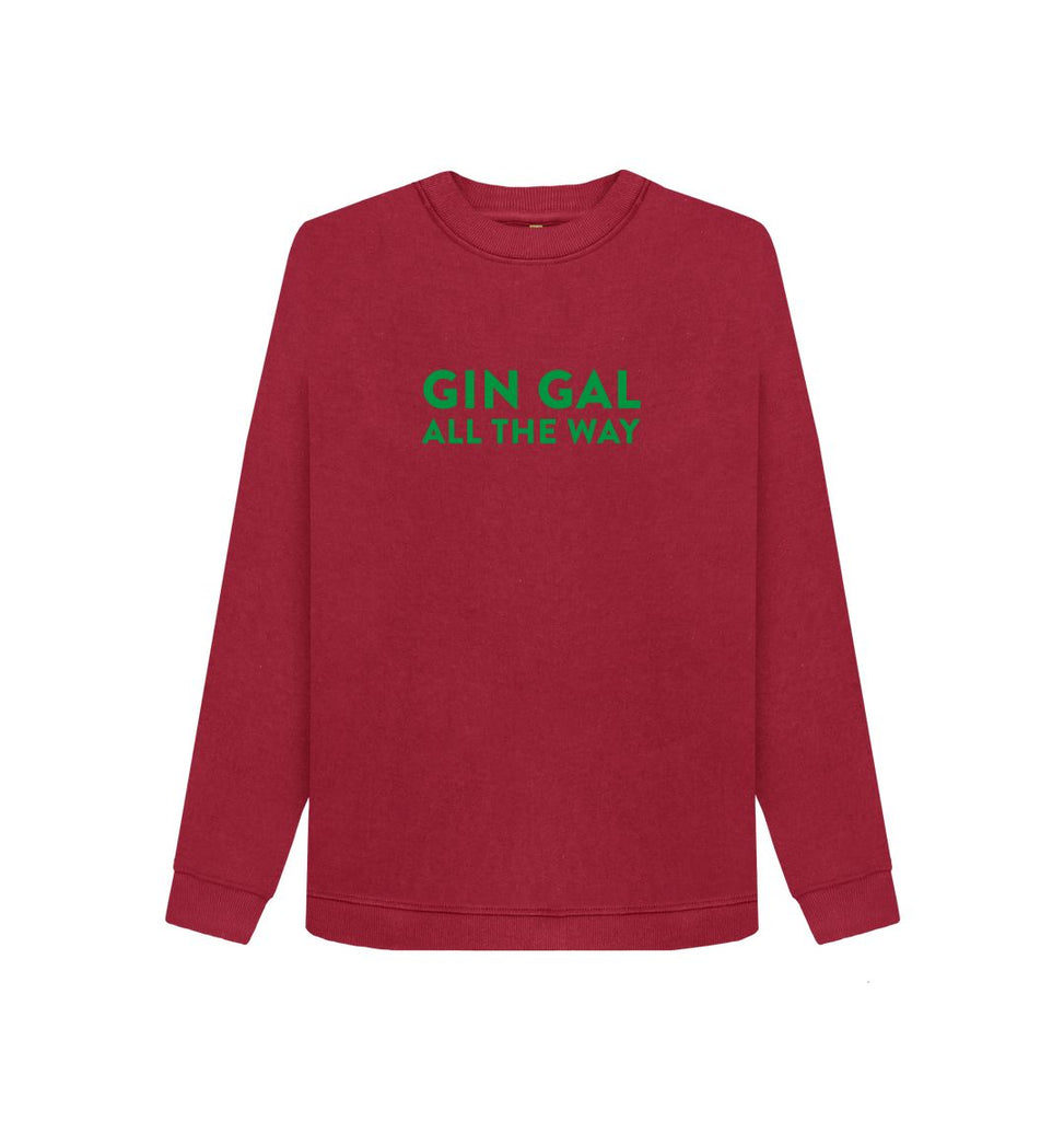 Cherry GIN GAL ALL THE WAY Green Women's Sweatshirt