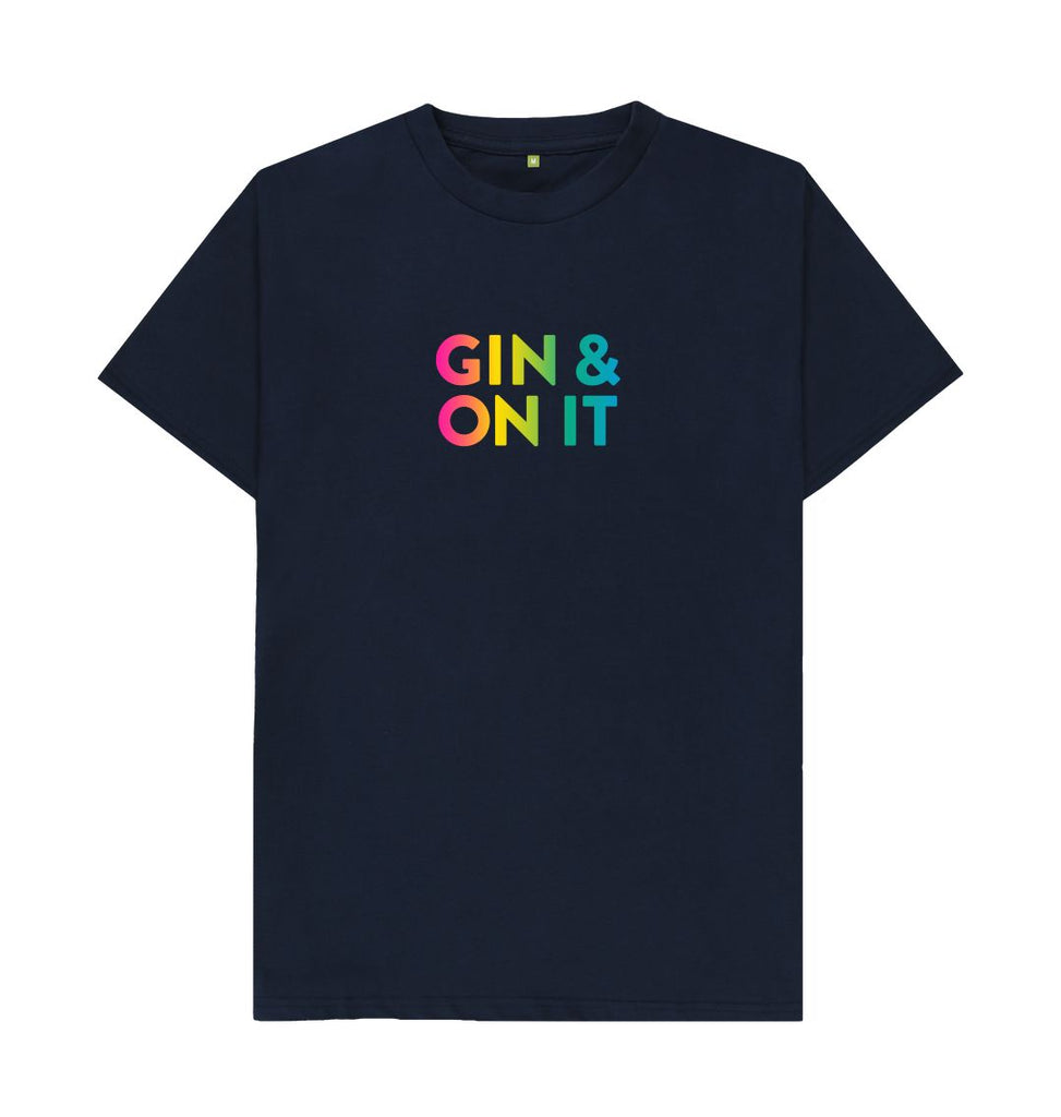 Navy Blue GIN & ON IT T-shirt