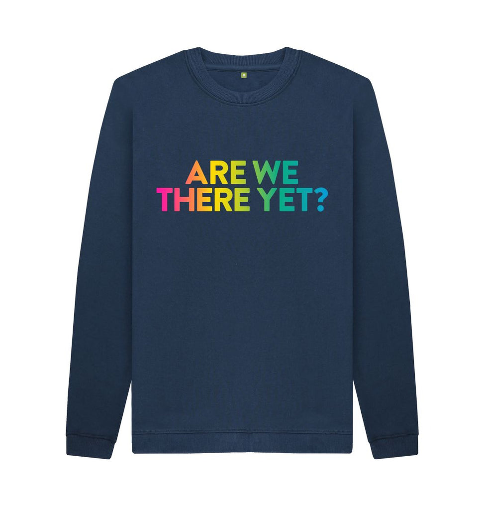 Navy Blue ARE WE THERE YET? Sweatshirt