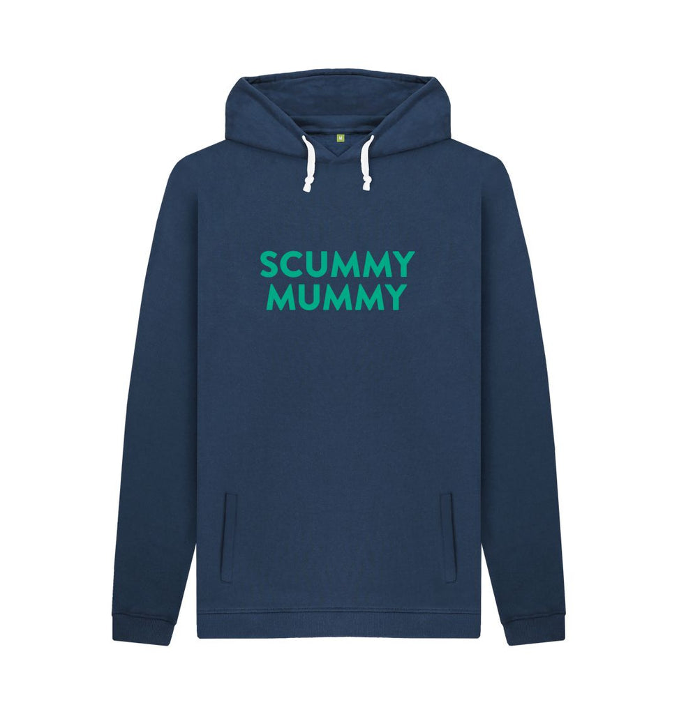 Navy Turquoise SCUMMY MUMMY Hoodie