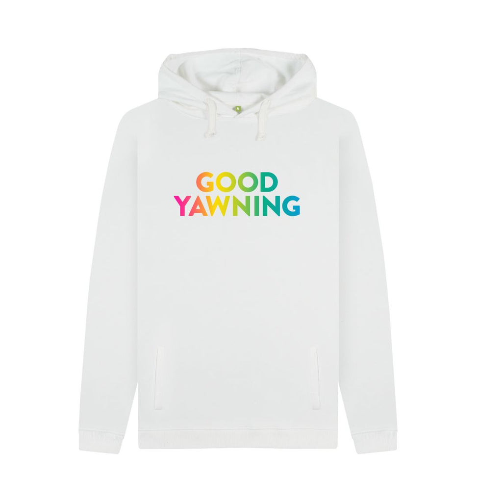 White GOOD YAWNING Hoodie